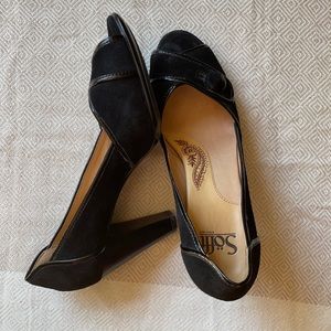 Sofft Black Suede Pumps